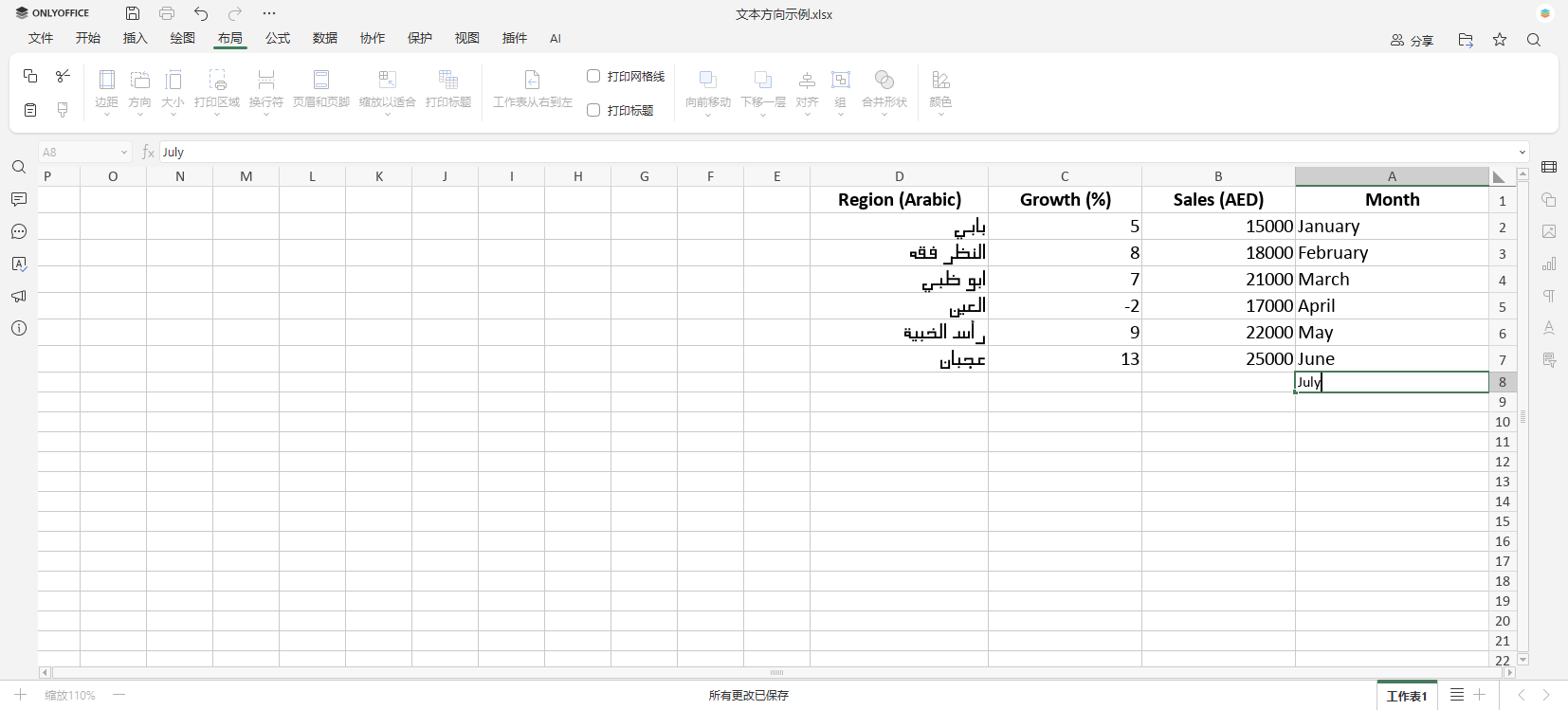 如何在 Excel 中更改文本方向（旋转或从右到左）