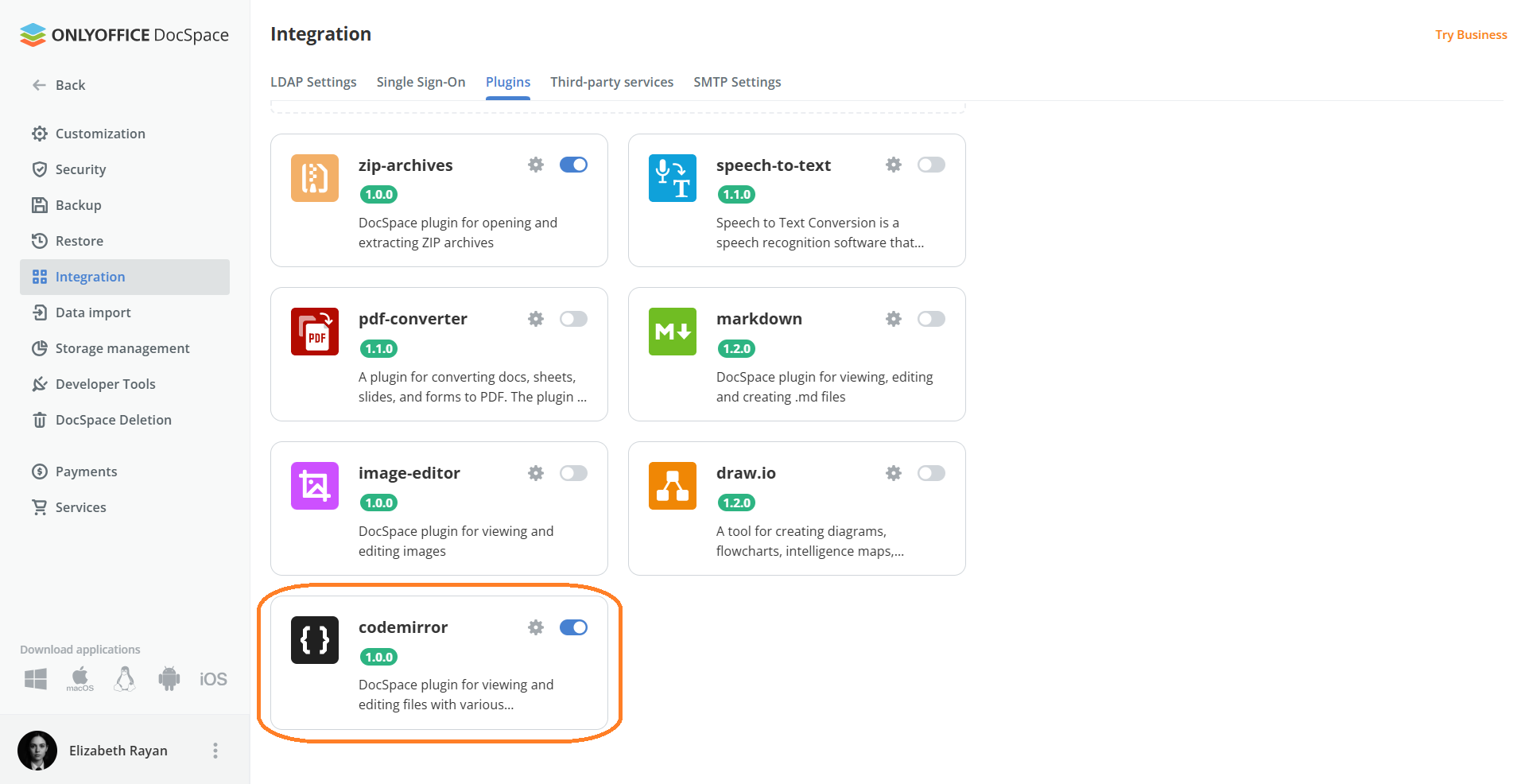 Codemirror plugin for ONLYOFFICE DocSpace released: view and edit code files