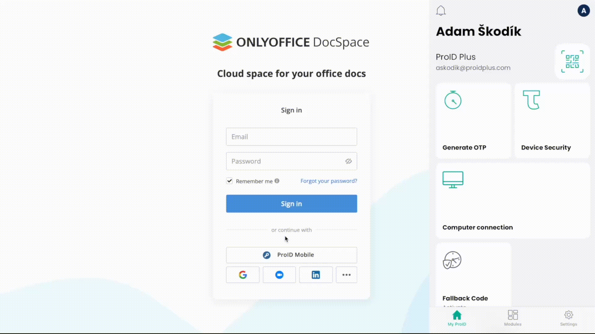 ONLYOFFICE DocSpace and ProID integration: Secure access for your documents
