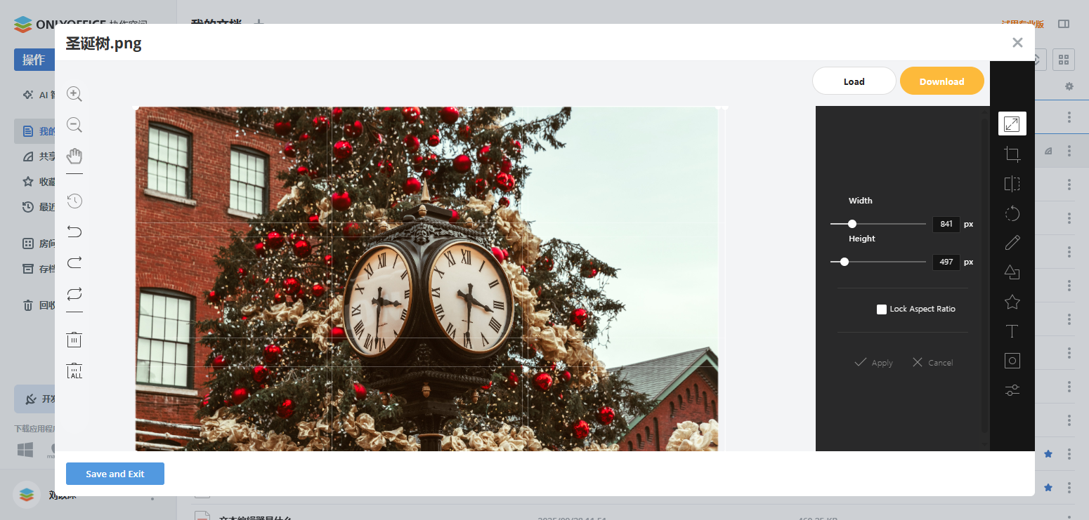 ONLYOFFICE 协作空间全新 ImageEditor 插件：轻松查看和编辑图像