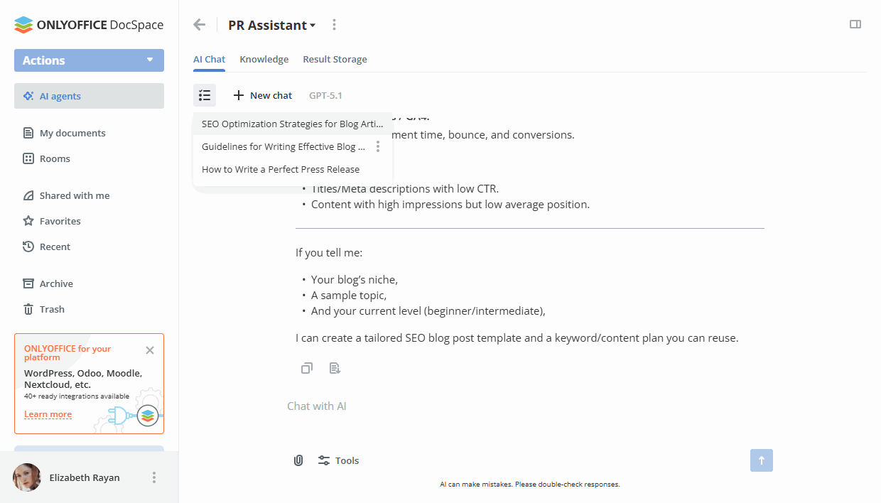 Meet ONLYOFFICE DocSpace 3.6 with AI agents for a new level of intelligent assistance to your daily tasks