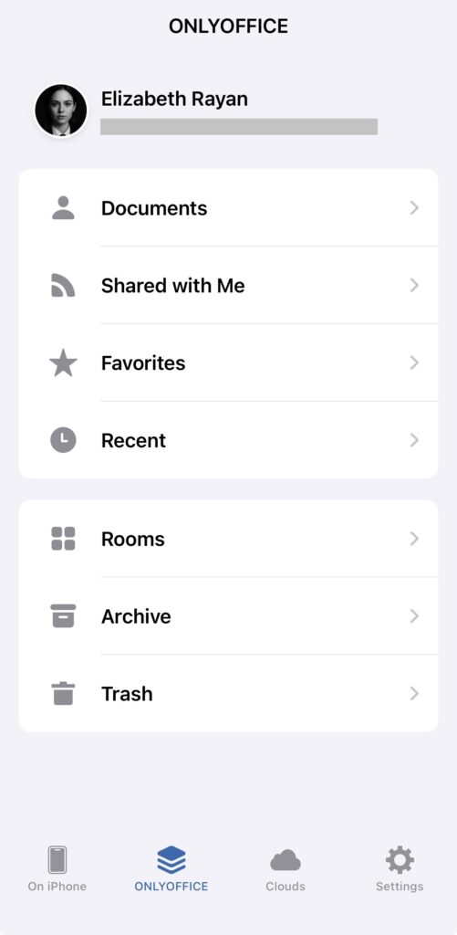 ONLYOFFICE Documents v9.2 for iOS: better DocSpace workflow, improved search, mentions in comments, and more