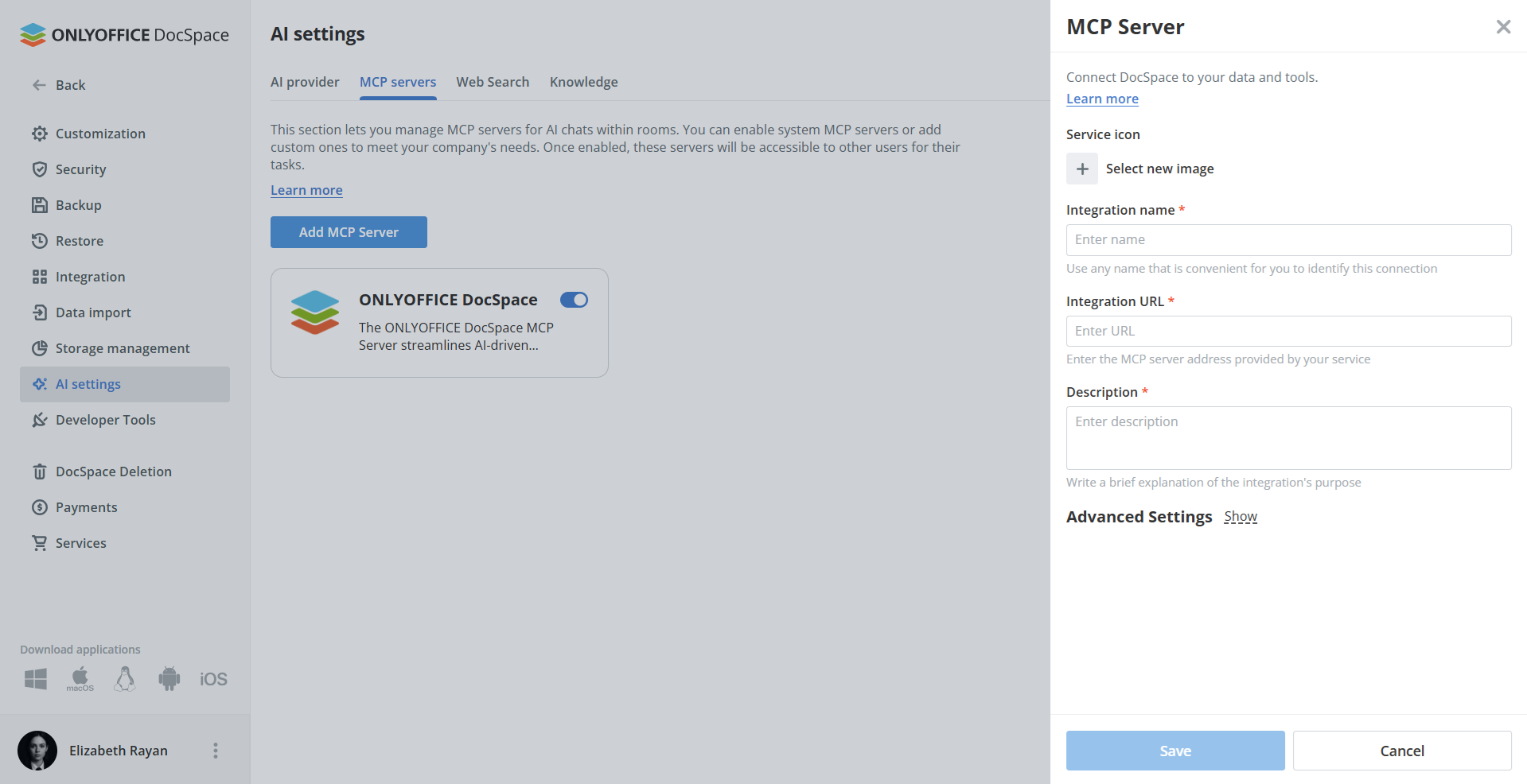 كيفية ربط OpenRouter بـ ONLYOFFICE