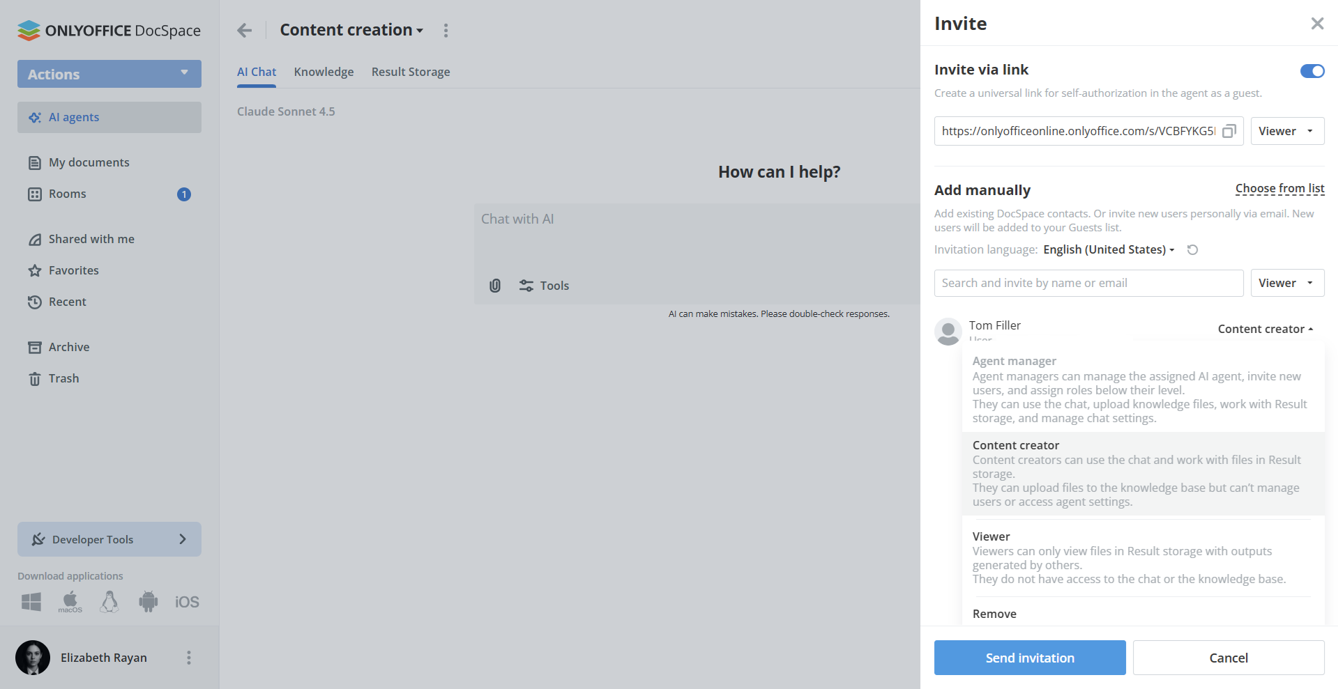 كيفية ربط OpenRouter بـ ONLYOFFICE
