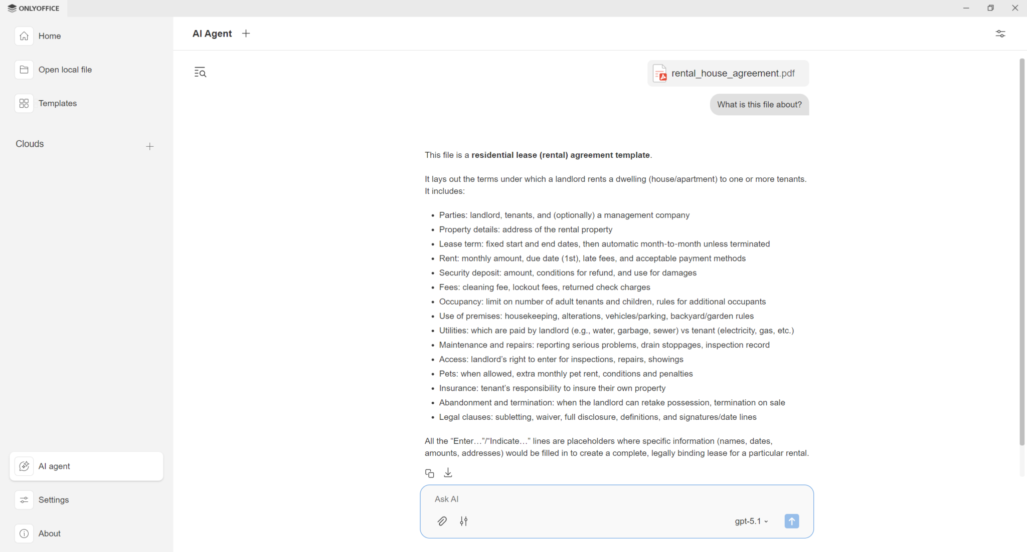 كيفية ربط OpenRouter بـ ONLYOFFICE