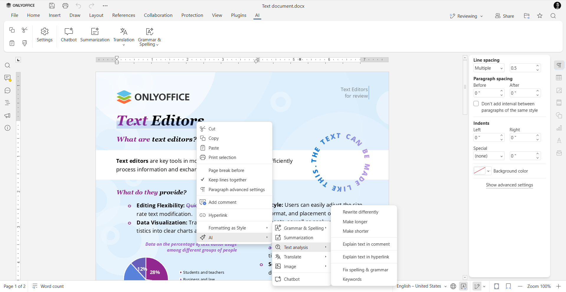 كيفية ربط OpenRouter بـ ONLYOFFICE