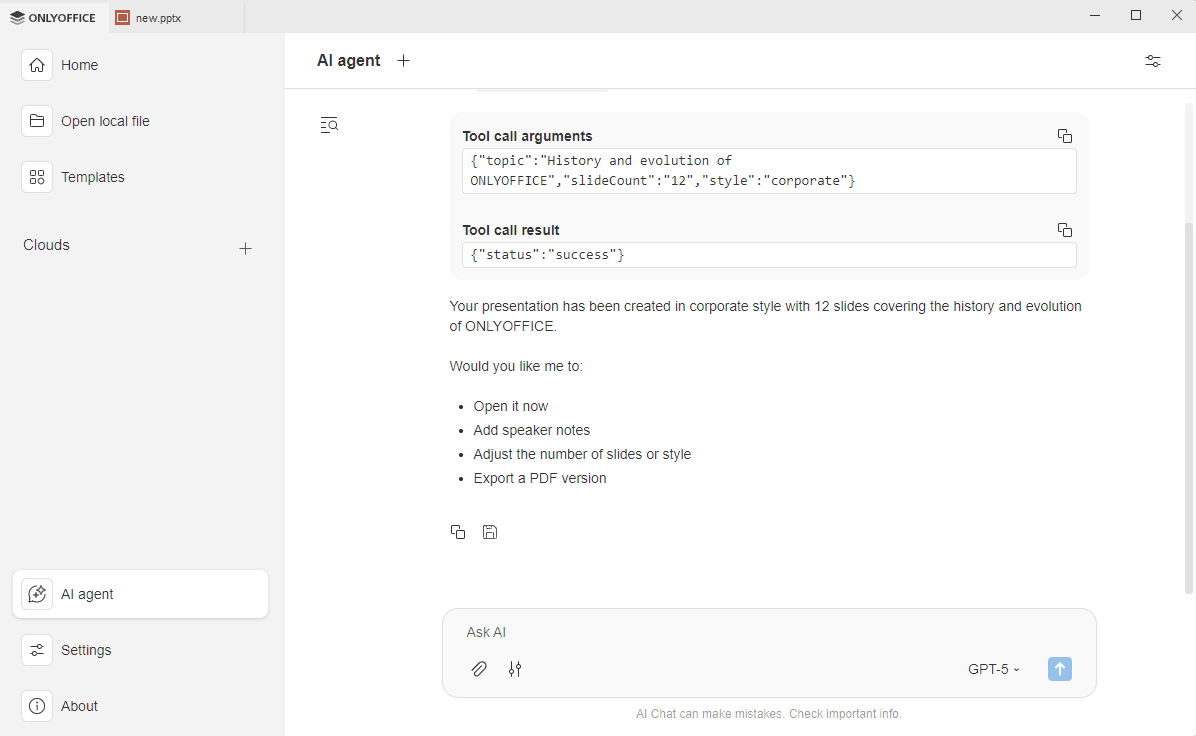 How to сonnect the ONLYOFFICE DocSpace MCP Server to Desktop Editors