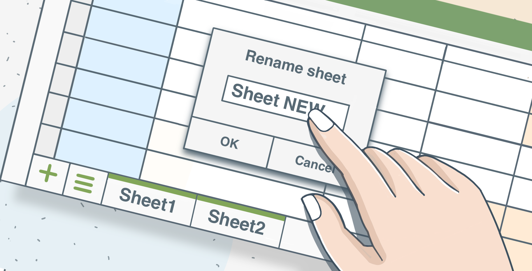 How to rename a sheet in an Excel file
