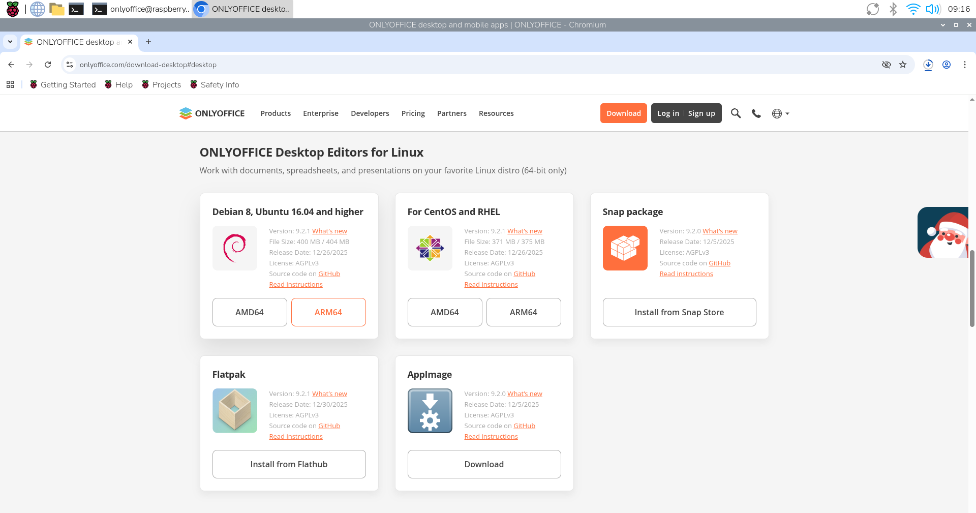 How to install ONLYOFFICE Desktop Editors on Raspberry Pi