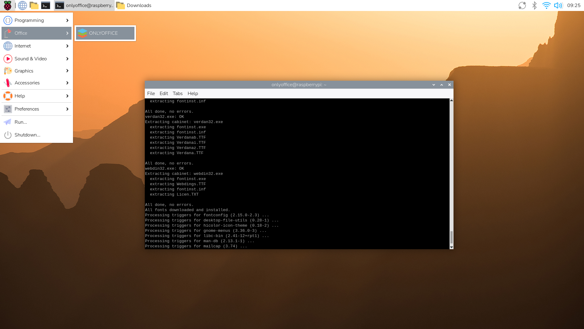 How to install ONLYOFFICE Desktop Editors on Raspberry Pi