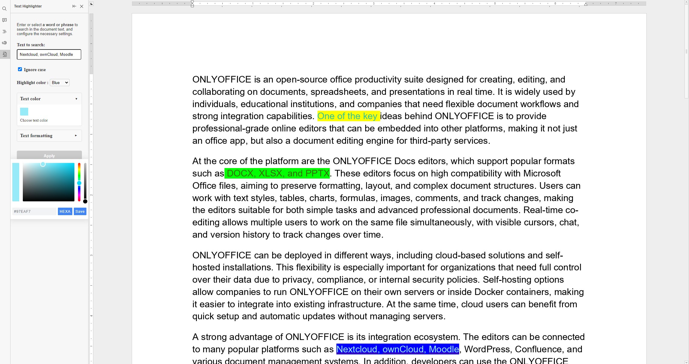 Introducing the Text Highlighter plugin: Easily emphasize and organize important text in your documents
