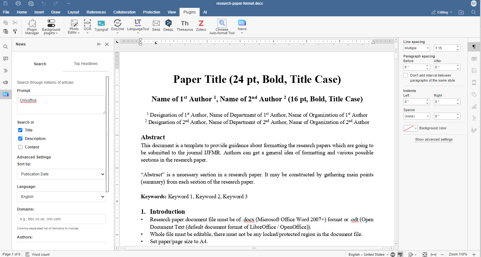 Stay updated while you work: Introducing the News plugin for ONLYOFFICE