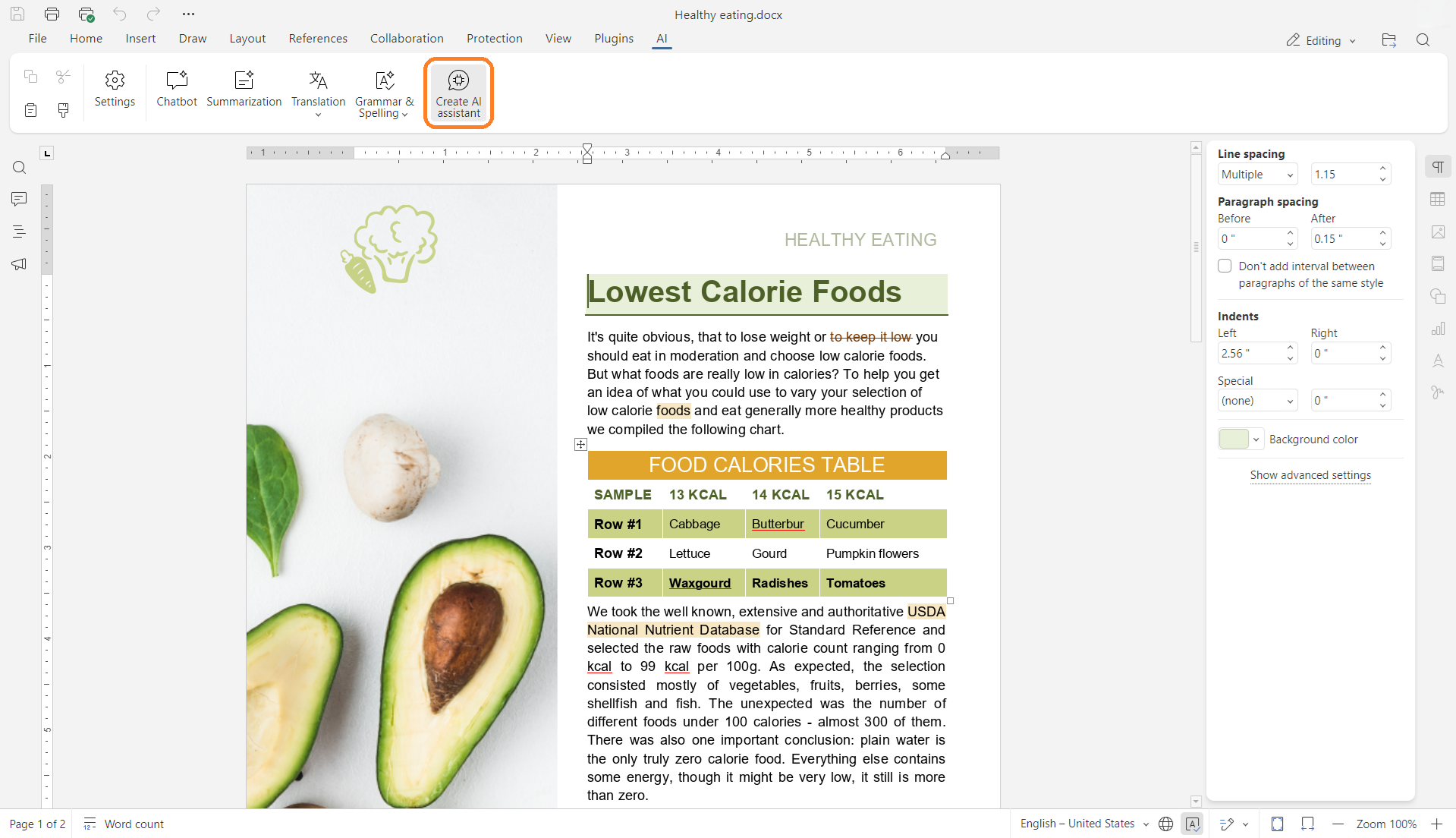 New in ONLYOFFICE AI plugin: create your own assistants