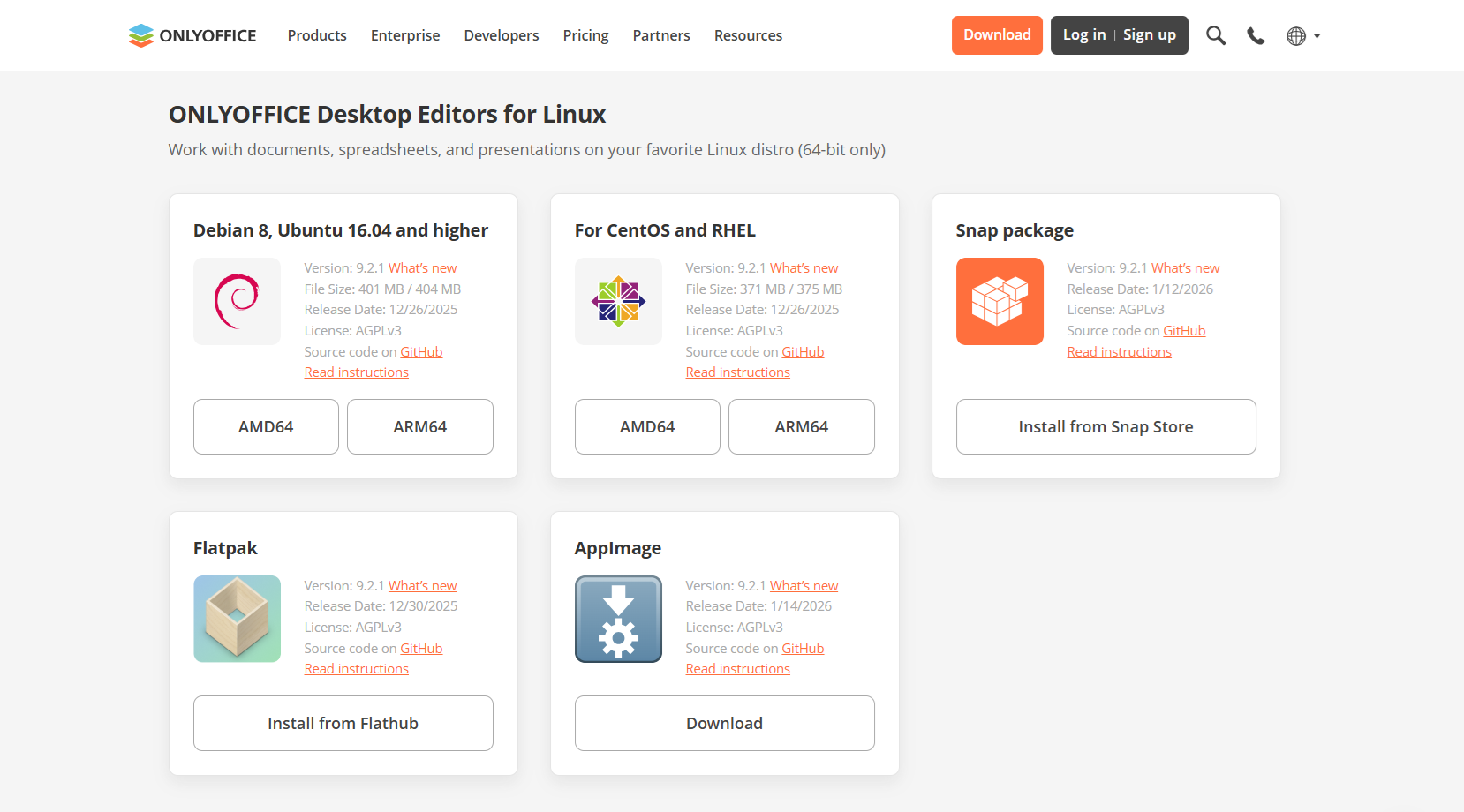 Como instalar o ONLYOFFICE Desktop Editors no Fedora 43 ARM