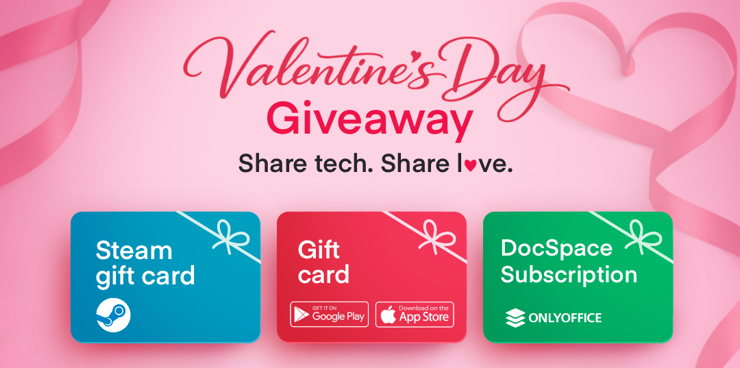 Valentine’s Giveaway: Celebrate love and productivity with ONLYOFFICE