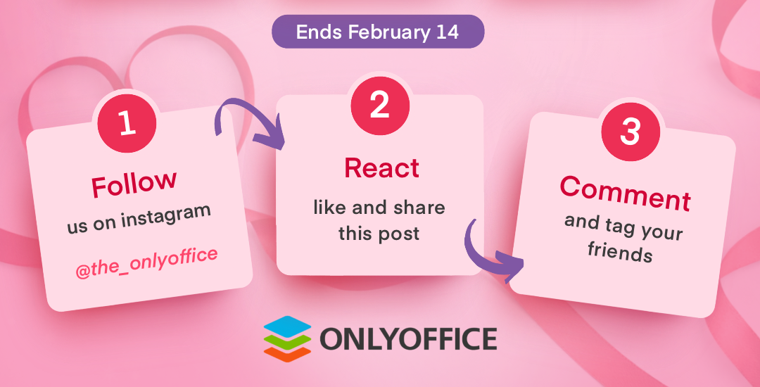 Valentine’s Giveaway: Celebrate love and productivity with ONLYOFFICE