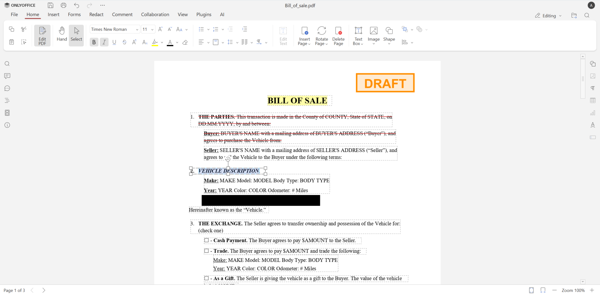 ONLYOFFICE connector v3.1.0 for SharePoint: edit PDF files