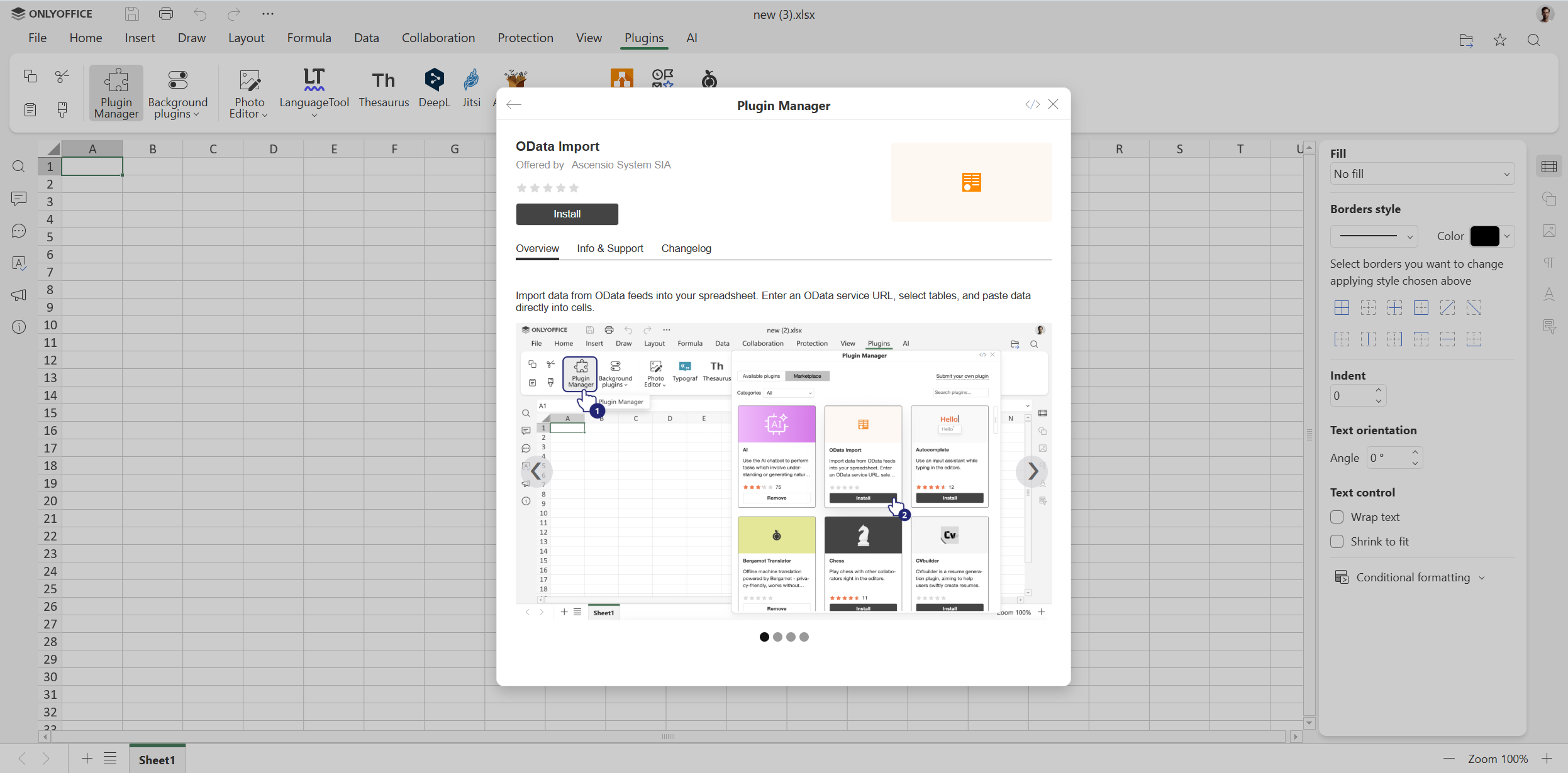 How to write an ONLYOFFICE plugin with AI: the OData Import plugin case