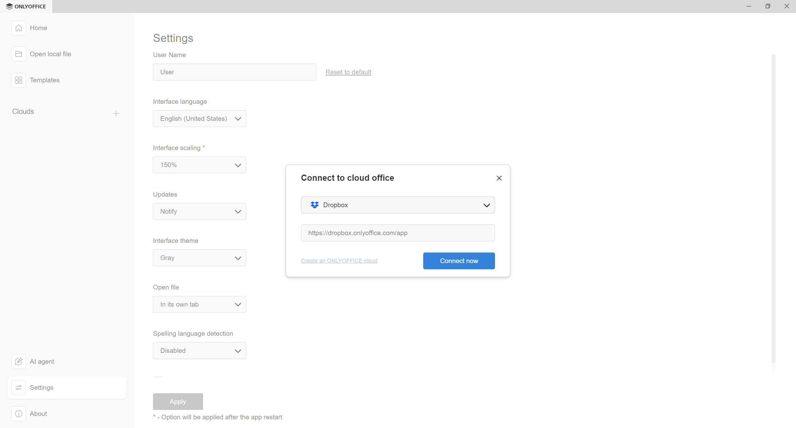 How to edit Dropbox files with ONLYOFFICE Desktop Editors