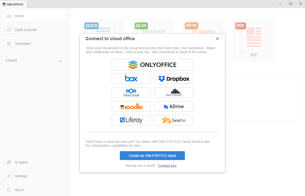 كيفية تحرير مستندات Box باستخدام ONLYOFFICE Desktop Editors