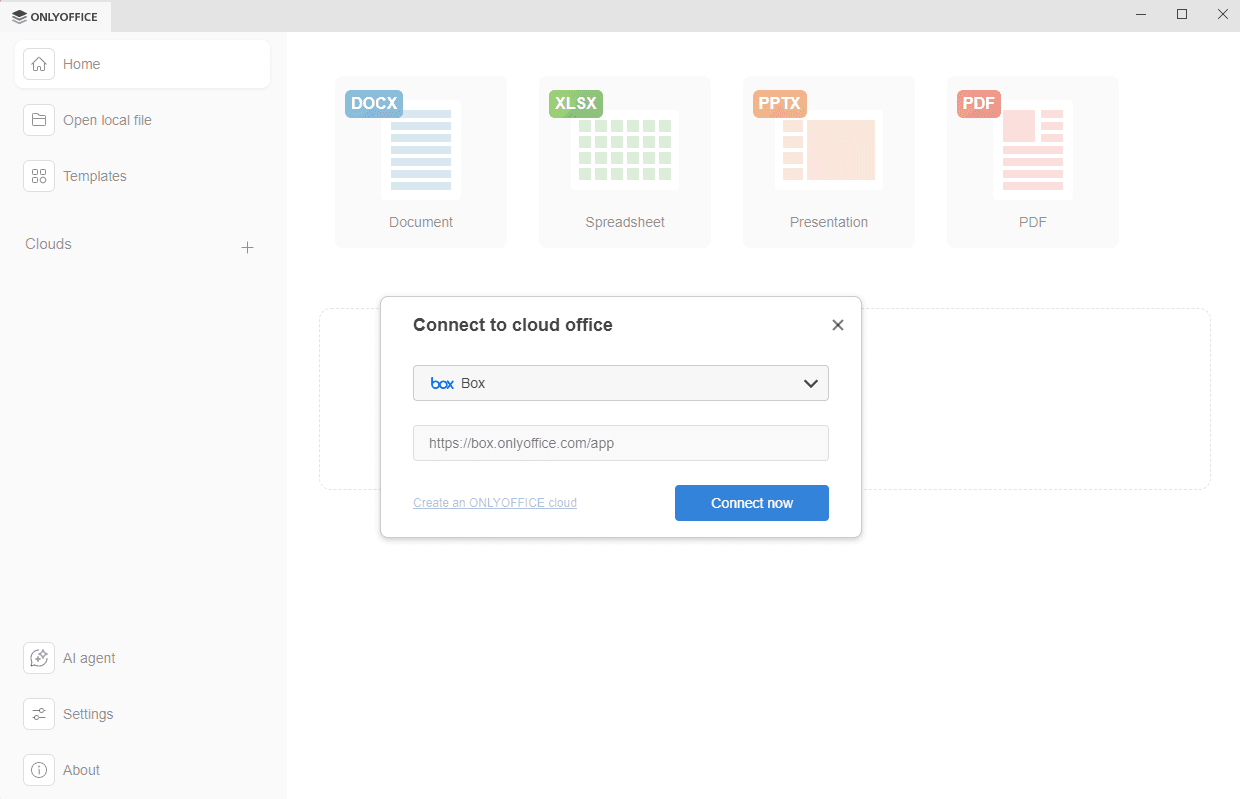 كيفية تحرير مستندات Box باستخدام ONLYOFFICE Desktop Editors