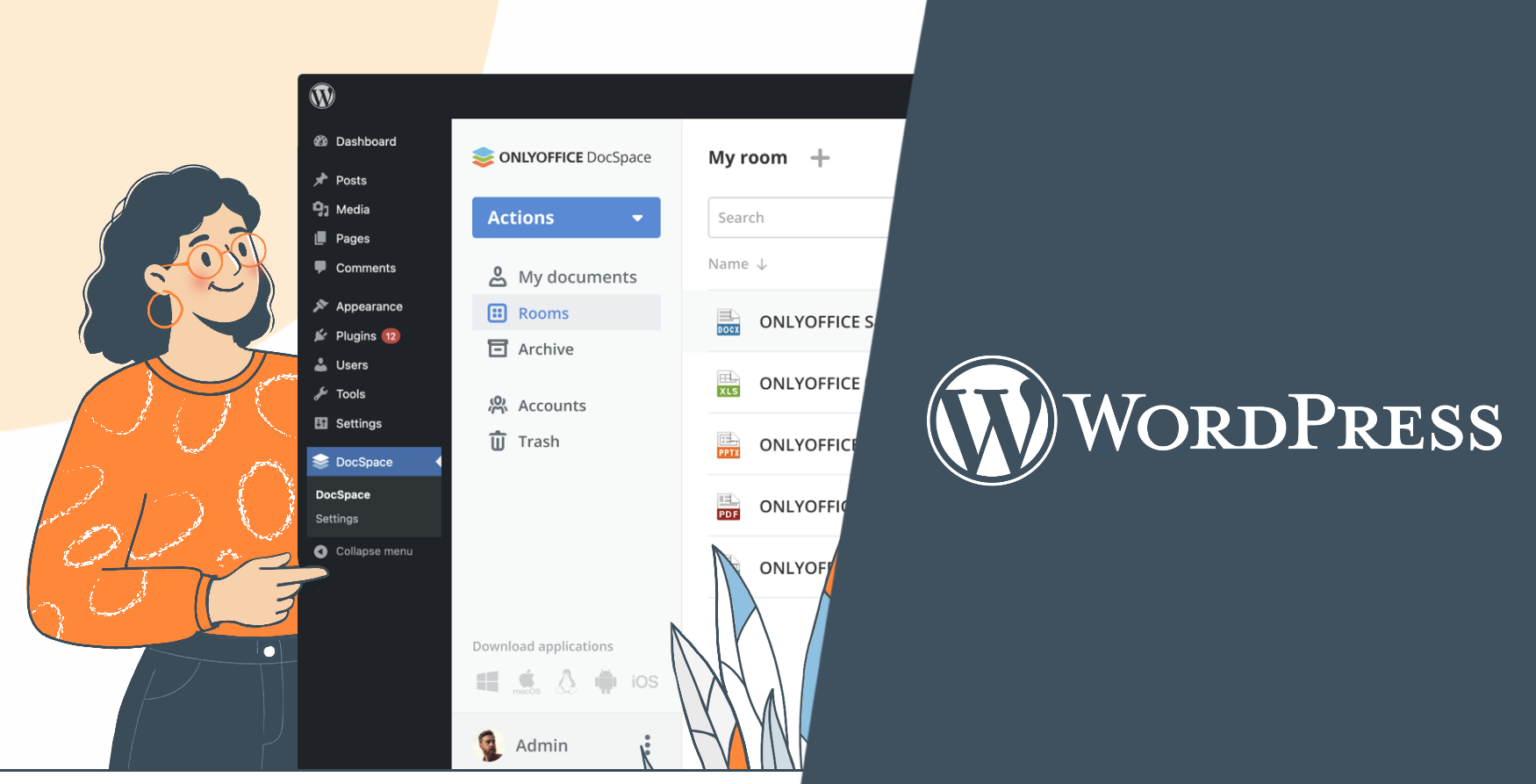 Integração do ONLYOFFICE DocSpace para WordPress