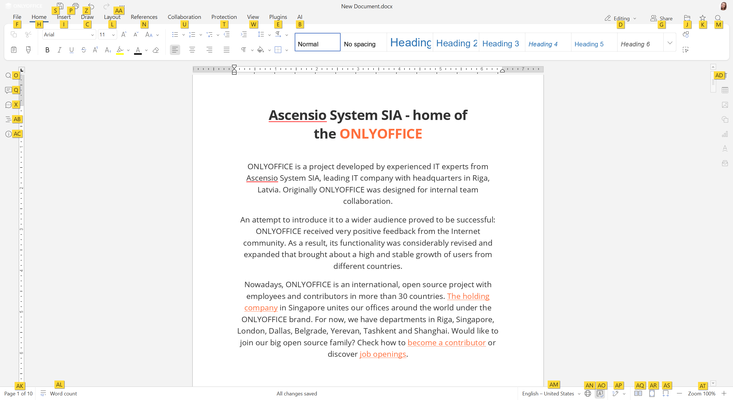 How ONLYOFFICE works for every user: visual, motor, cognitive, and language accessibility