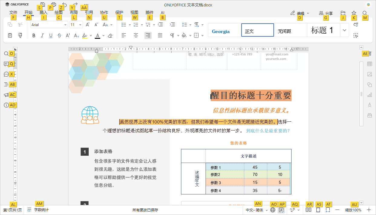 如何让每位用户都能使用 ONLYOFFICE：视觉、动手、认知和语言辅助功能