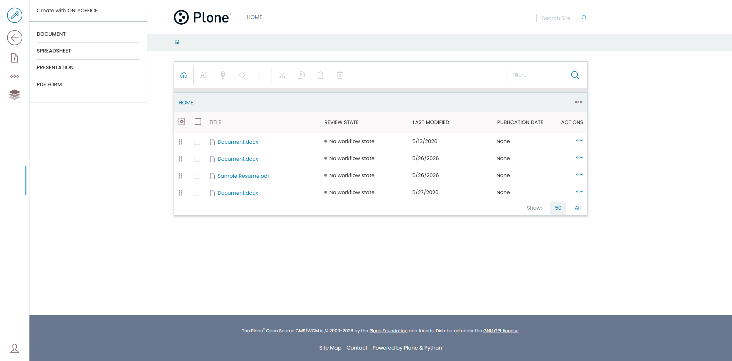 Conoce el conector ONLYOFFICE v1.0.0 para Volto: edición de documentos sin interrupciones para el frontend moderno de Plone