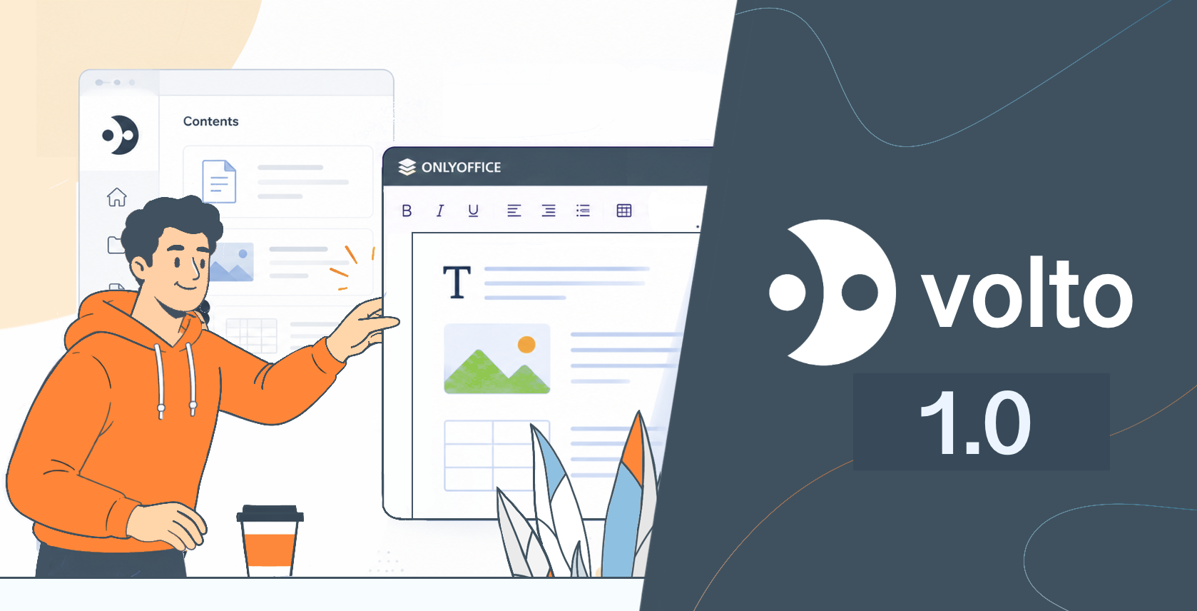 Conoce el conector ONLYOFFICE v1.0.0 para Volto: edición de documentos sin interrupciones para el frontend moderno de Plone