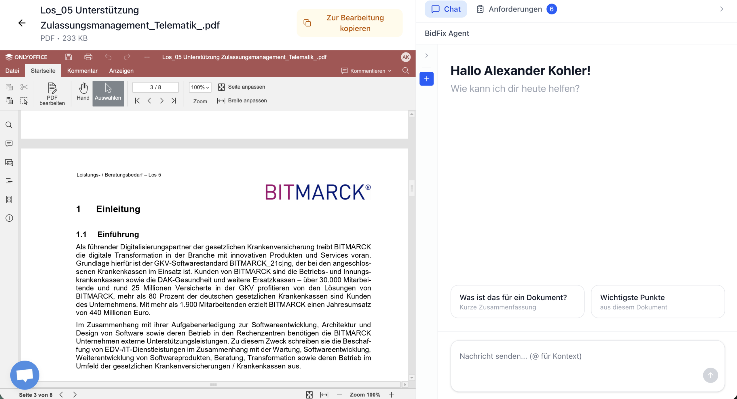 How BidFix embedded ONLYOFFICE Docs to power faster, compliant tender responses