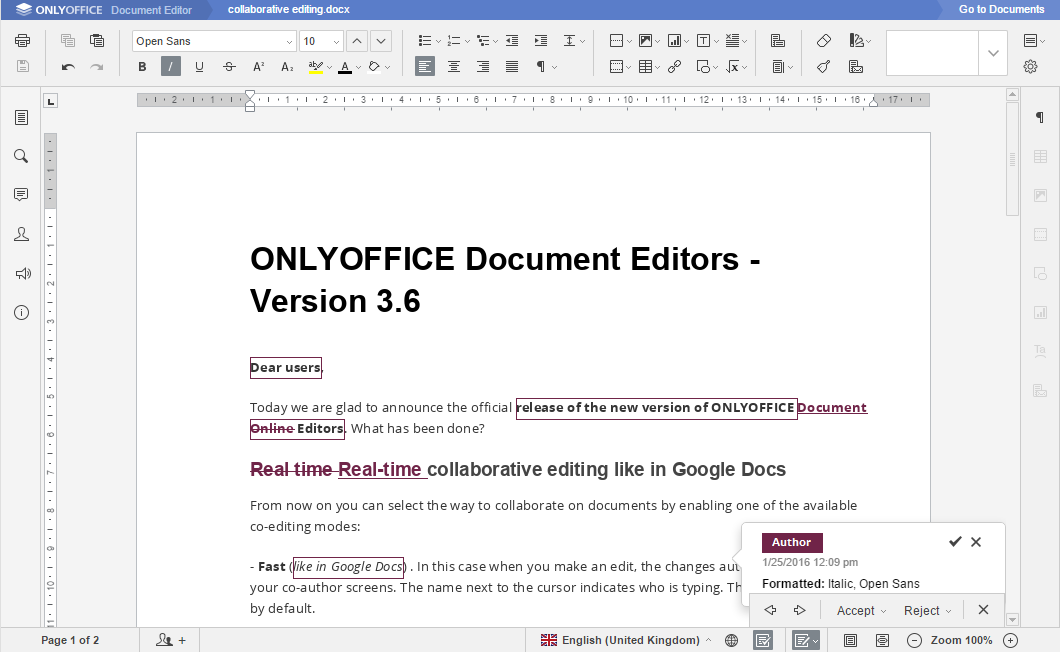 Des demandes à la réalité : les fonctionnalités qui ont façonné ONLYOFFICE