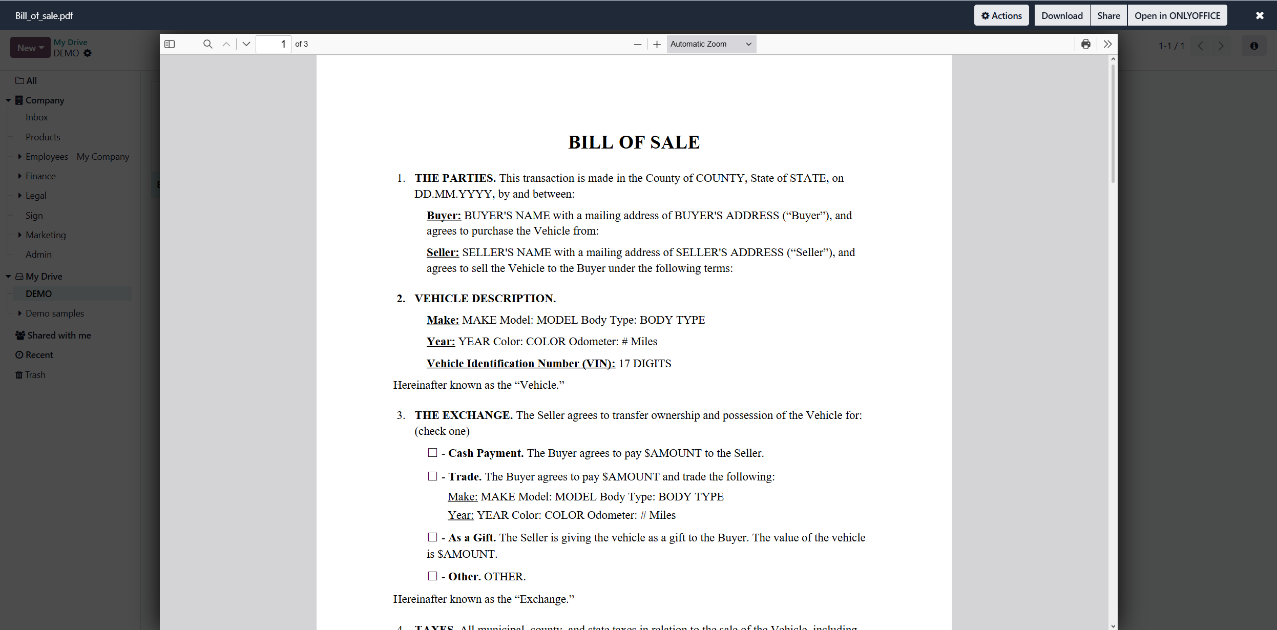 What’s new in the ONLYOFFICE connectors for Odoo: opening PDFs from preview mode, creating documents from form templates and the enhanced Templates module