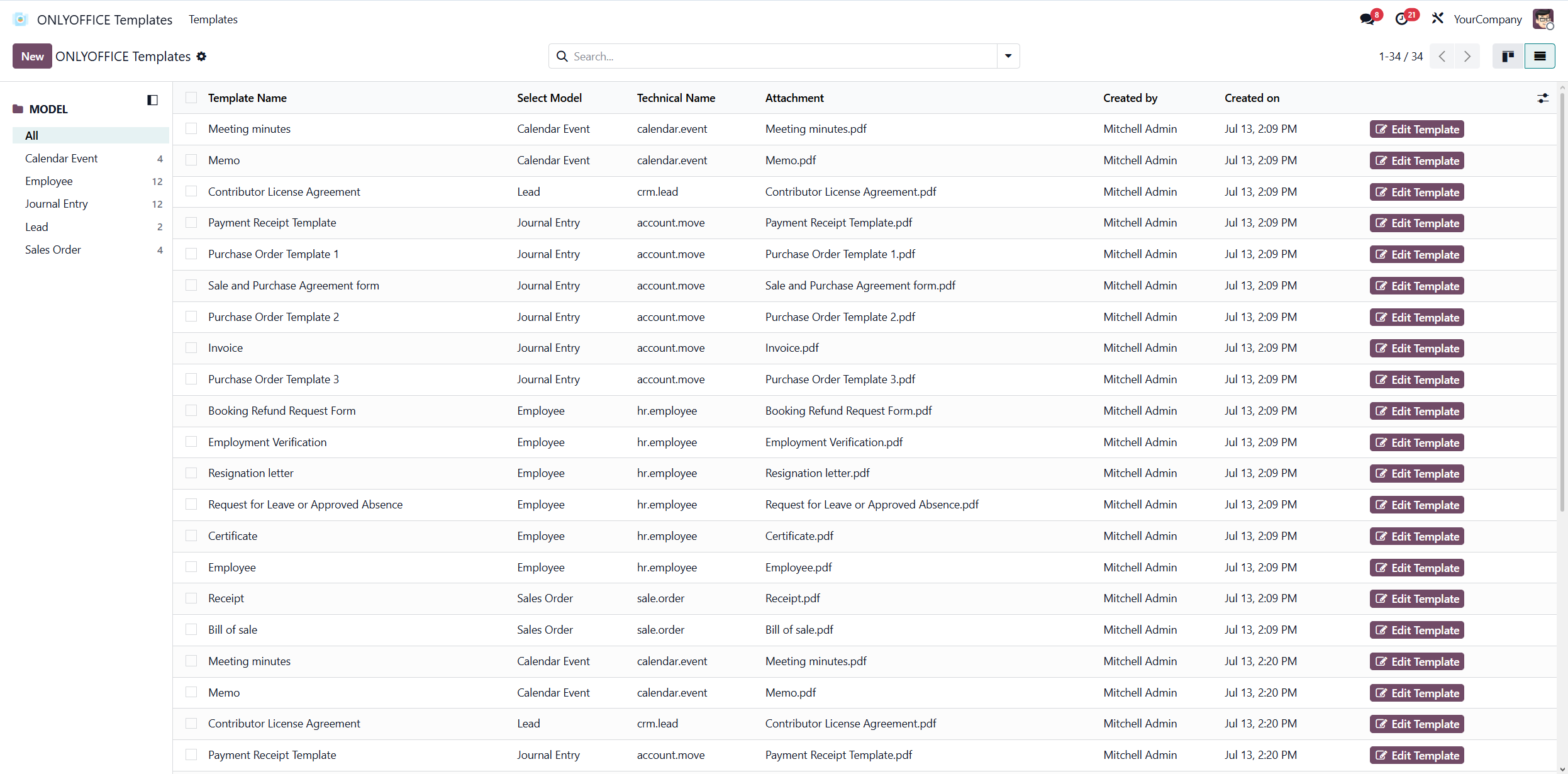 What’s new in the ONLYOFFICE connectors for Odoo: opening PDFs from preview mode, creating documents from form templates and the enhanced Templates module