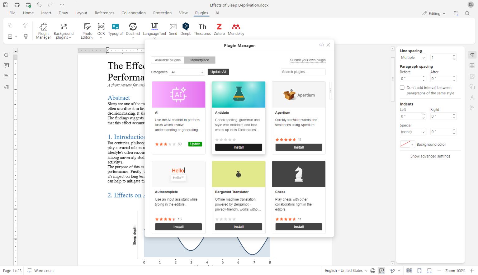 Neues Antidote-Plugin für ONLYOFFICE: Überprüfen und Verbessern Ihrer Texte in Englisch und Französisch