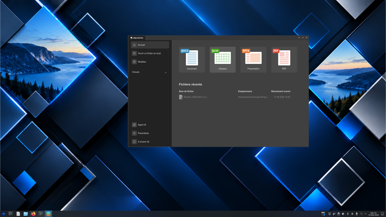 Fleurdelix OS choisit ONLYOFFICE comme suite bureautique par défaut