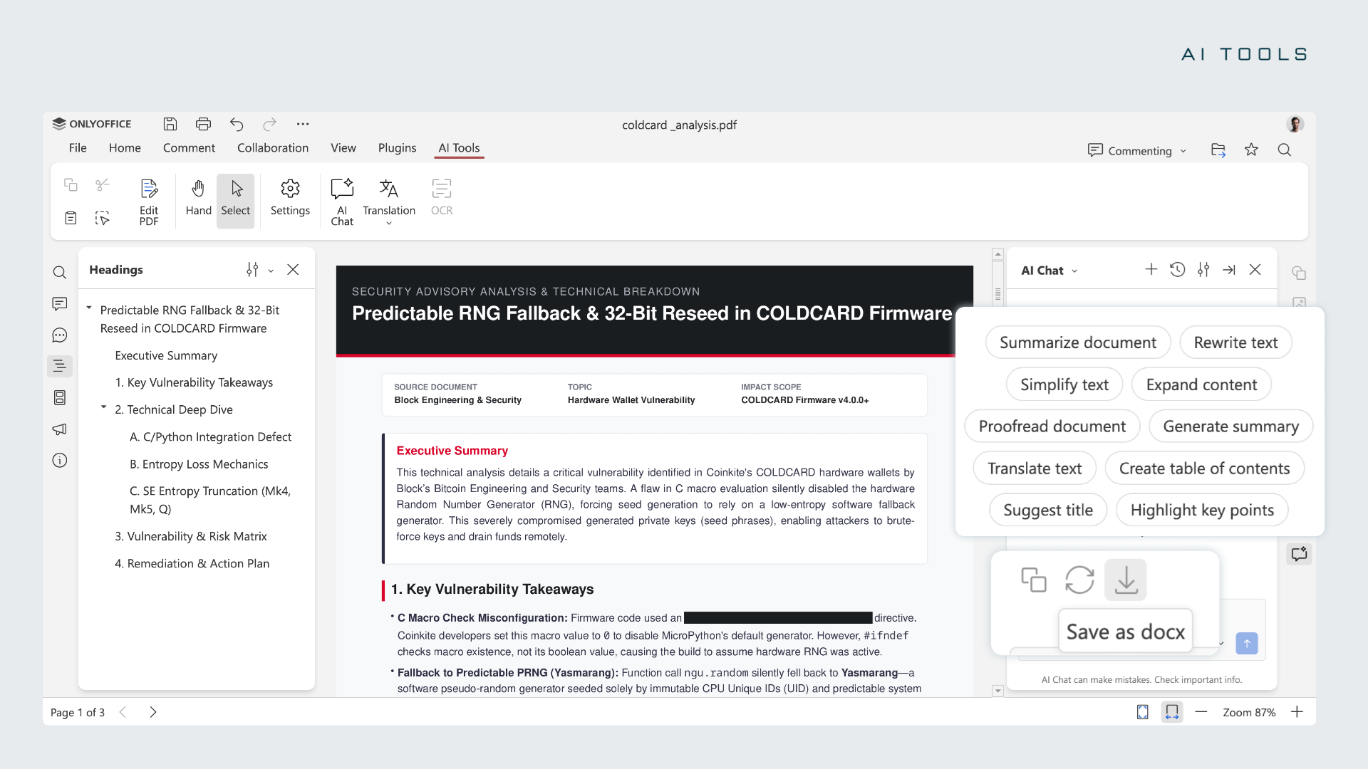 Lernen Sie ONLYOFFICE Docs 10.0 kennen: KI-Tools und modulare Apps, über 50 neue Funktionen, 1.000 Bugfixes, 35 behobene Sicherheitsanfälligkeiten und mehr