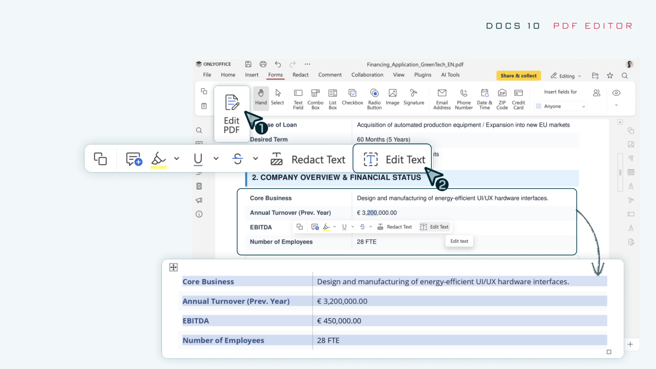 Lernen Sie ONLYOFFICE Docs 10.0 kennen: KI-Tools und modulare Apps, über 50 neue Funktionen, 1.000 Bugfixes, 35 behobene Sicherheitsanfälligkeiten und mehr