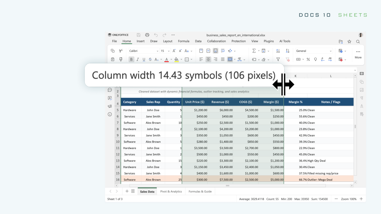Lernen Sie ONLYOFFICE Docs 10.0 kennen: KI-Tools und modulare Apps, über 50 neue Funktionen, 1.000 Bugfixes, 35 behobene Sicherheitsanfälligkeiten und mehr