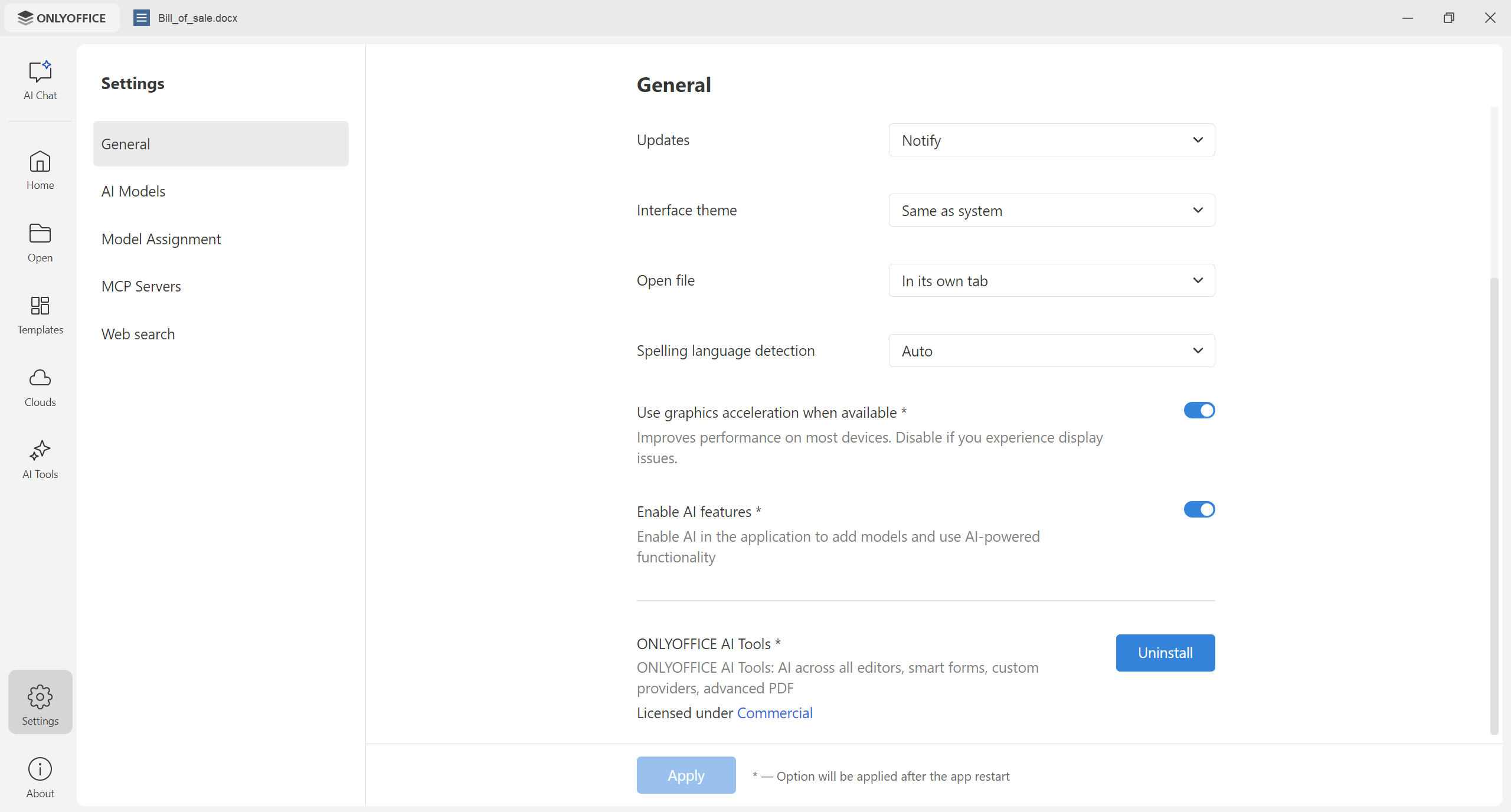 Meet ONLYOFFICE Desktop Editors 10.0: brand-new AI tools, redesigned start window, Odoo as a new cloud provider and more
