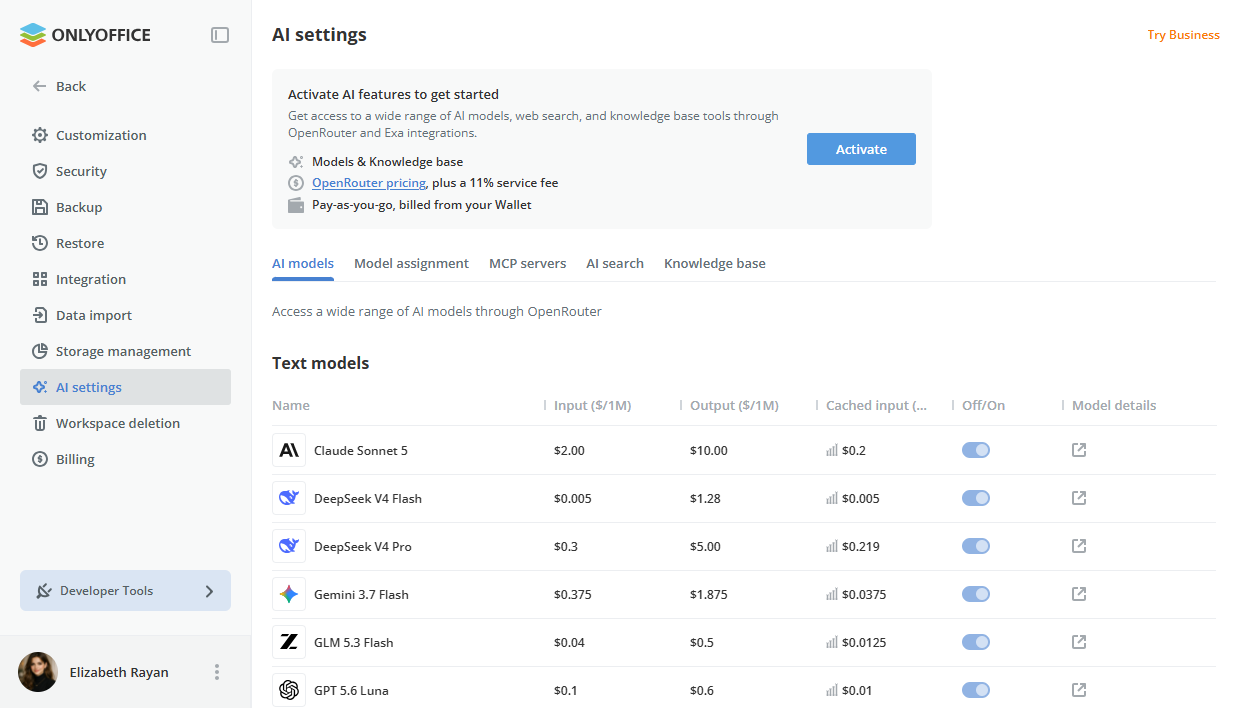 10 Dinge, die Sie über KI in ONLYOFFICE Cloud 10.0 wissen sollten