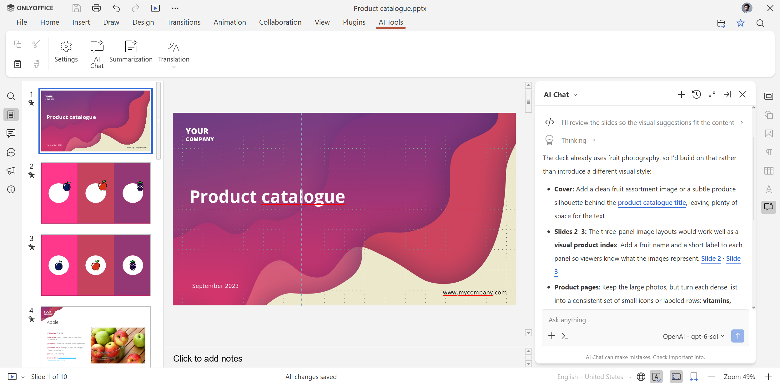 ONLYOFFICE AI-Tools: kontextbewusste KI in Ihren Dokumenten