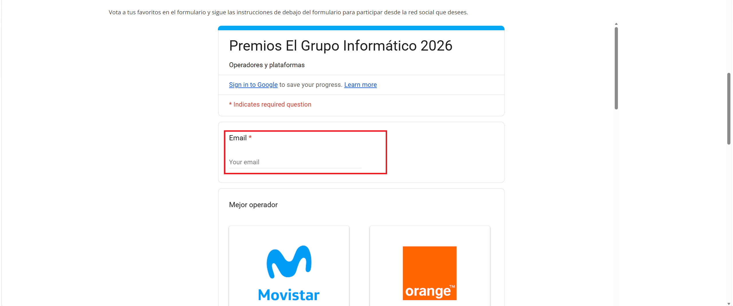 Vote for ONLYOFFICE in the El Grupo Informático Awards 2026