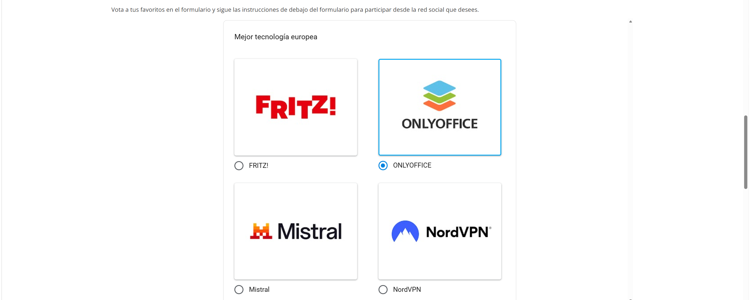 Vote for ONLYOFFICE in the El Grupo Informático Awards 2026