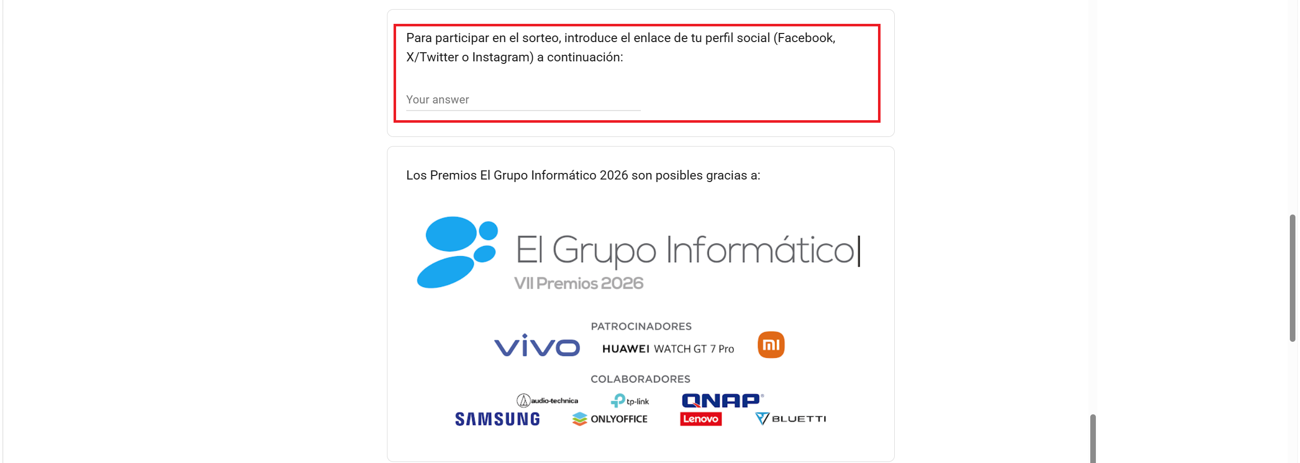 Vote for ONLYOFFICE in the El Grupo Informático Awards 2026