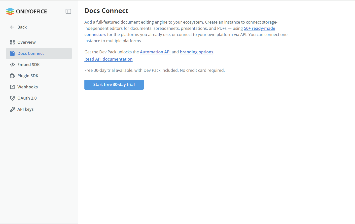 ONLYOFFICE Docs Connect: entregar edição de documentos à sua plataforma