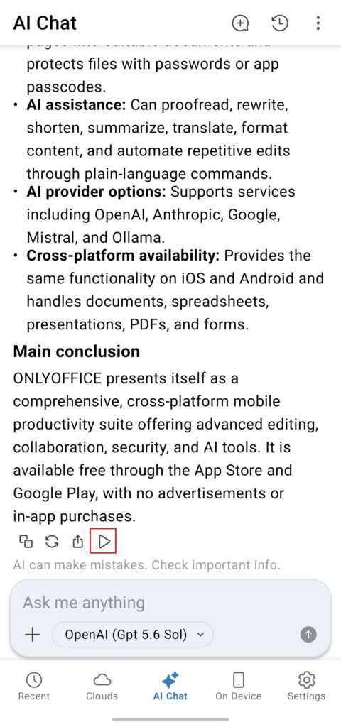 ONLYOFFICE Documents 10.0 für Android: Was gibt es Neues?