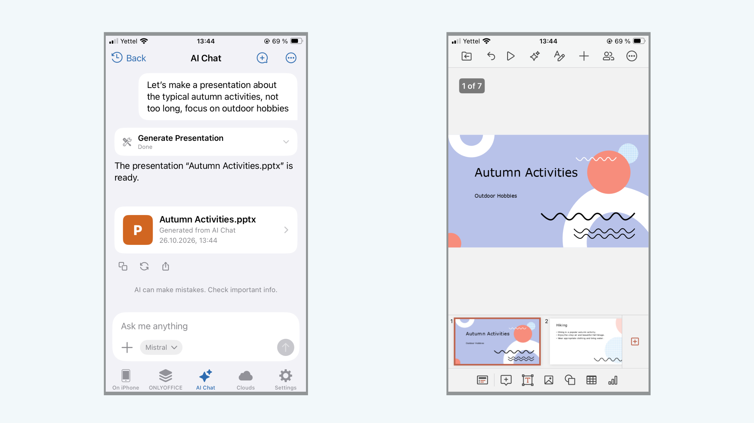 ONLYOFFICE Dokumente 10.0 für iOS: KI-Assistent, Dateigenerierung und Grok- und DeepSeek-Anbieter