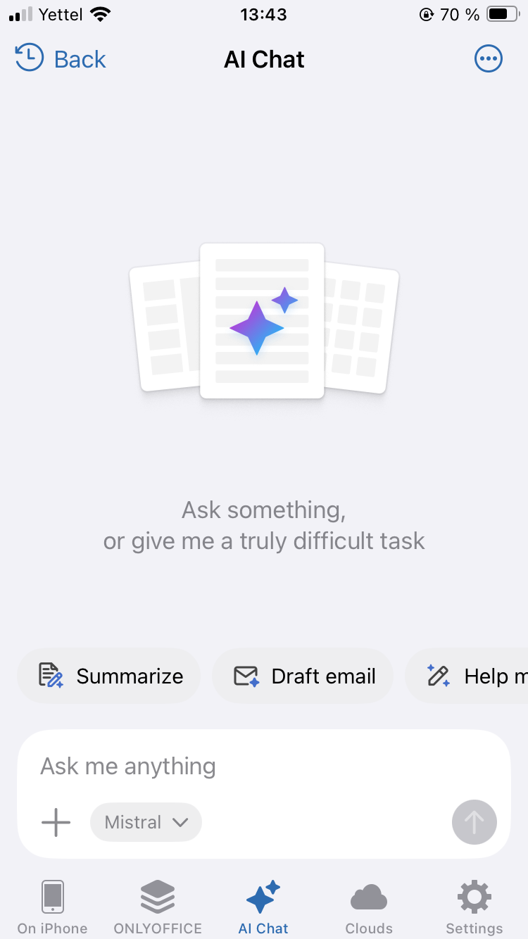 ONLYOFFICE Dokumente 10.0 für iOS: KI-Assistent, Dateigenerierung und Grok- und DeepSeek-Anbieter