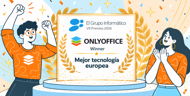 ONLYOFFICE als beste europäische Technologie bei den El Grupo Informático Awards 2026 ausgezeichnet